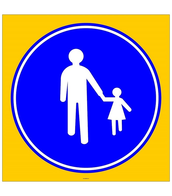 PF1418 - Mecburi Yaya Yolu Trafik Levhası