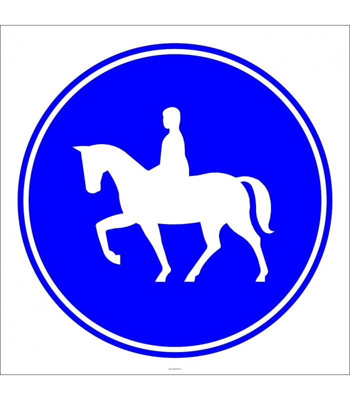 PF1423 - Mecburi Atlı Yolu Trafik Levhası