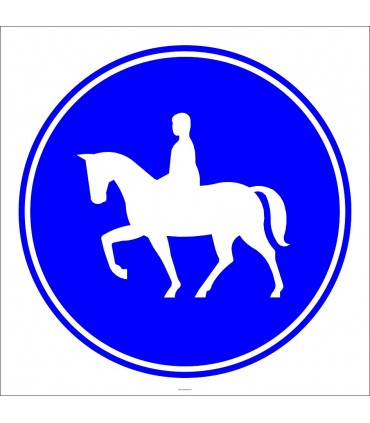 PF1423 - Mecburi Atlı Yolu Trafik Levhası