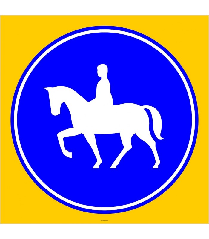 PF1424 - Mecburi Atlı Yolu Trafik Levhası