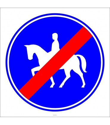 PF1426 - Mecburi Atlı Yolu Sonu Trafik Levhası