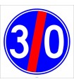 PF1430 - Mecburi Asgari Hız Sonu Trafik Levhası