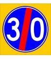 PF1429 - Mecburi Asgari Hız Sonu Trafik Levhası