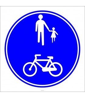 PF1438 - Yayalar ve Bisikletliler Tarafından Kullanılabilen Yol Trafik Levhası