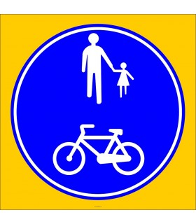 PF1442 - Yayalar ve Bisikletliler Tarafından Kullanılabilen Yol Trafik Levhası