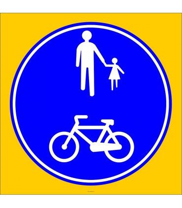 PF1442 - Yayalar ve Bisikletliler Tarafından Kullanılabilen Yol Trafik Levhası