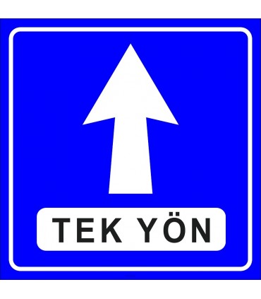 PF1455 - İleri Tek Yönlü Yol Trafik Levhası