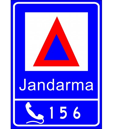 PF1461 - Alo 156 Jandarma İhbar Hattı Trafik Levhası