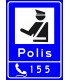 PF1462 - Alo 155 Polis İhbar Hattı Trafik Levhası