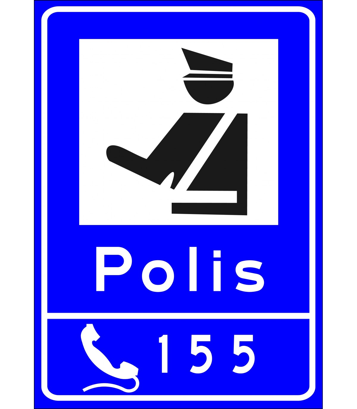 PF1462 - Alo 155 Polis hbar Hatt Trafik Levhas