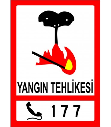 PF1463 - Alo 177 Orman Yangını İhbar Hattı Trafik Levhası
