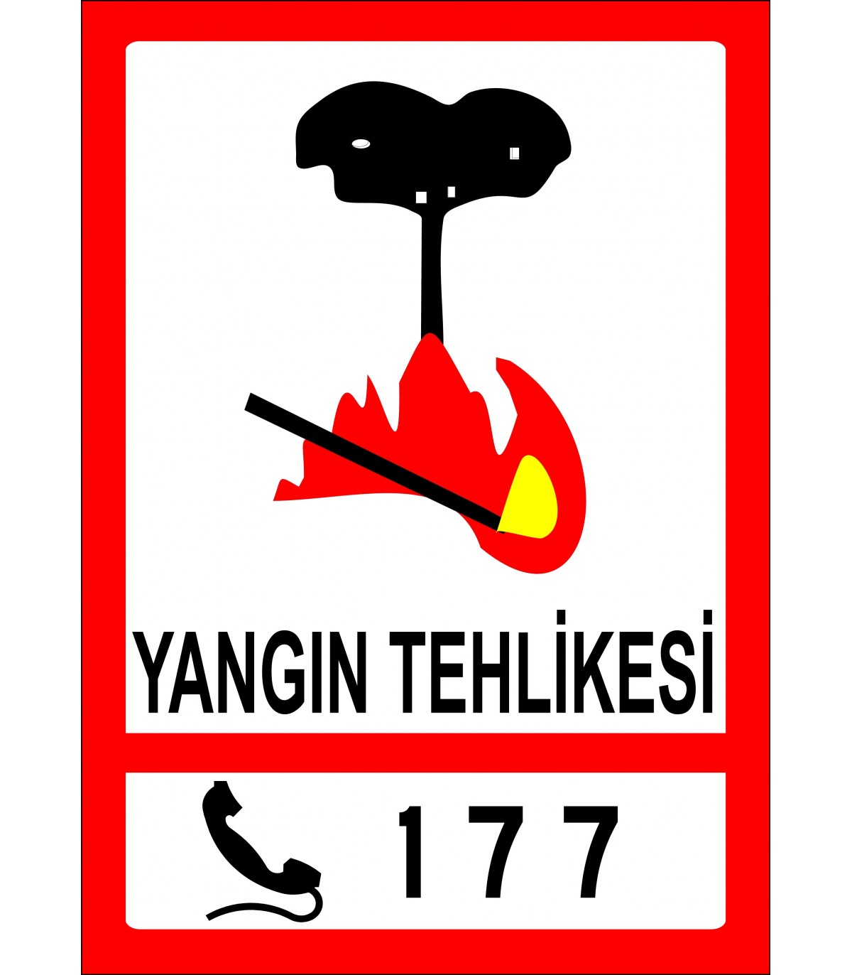 PF1463 - Alo 177 Orman Yangn hbar Hatt Trafik Levhas