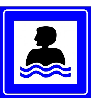 PF1483 - Yüzme Yeri Trafik Levhası