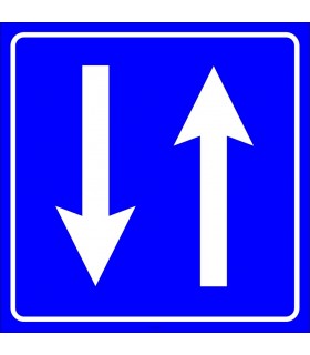 PF1486 - İki Yönlü Yol Trafik Levhası
