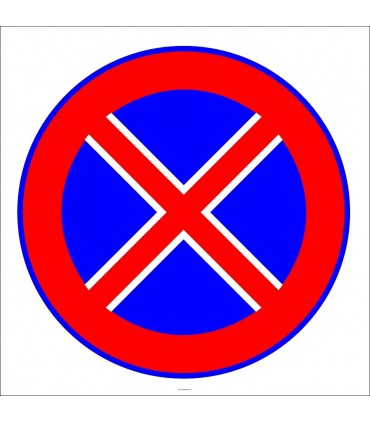 PF1500 - Duraklamak ve Park Etmek Yasaktır Trafik Levhası