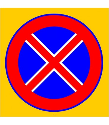 PF1501 - Duraklamak ve Park Etmek Yasaktır Trafik Levhası