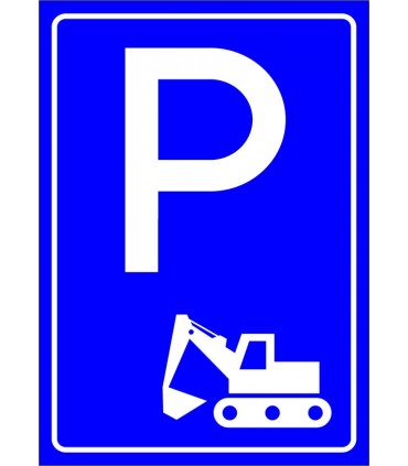 PF1531 - İş Makinaları Park Yeri Levhası
