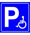 PF1533 - Engelli Araç Park Yeri İşareti/Levhası/Etiketi