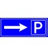 PF1553 - Otopark (Park Yeri) Sağda İşareti/Levhası/Etiketi