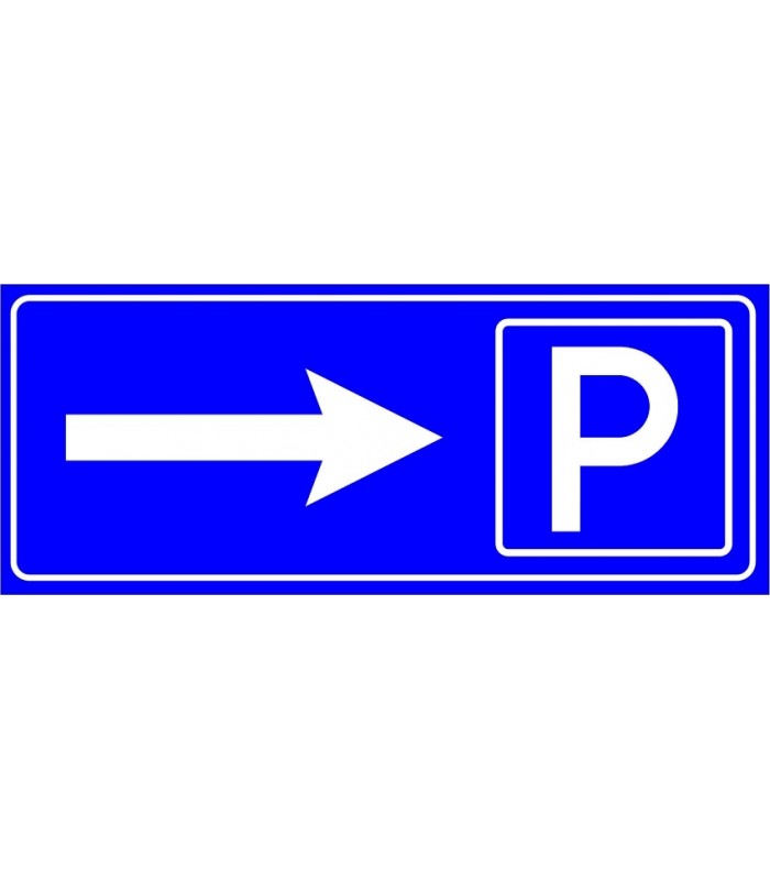 PF1553 - Otopark (Park Yeri) Sağda İşareti/Levhası/Etiketi