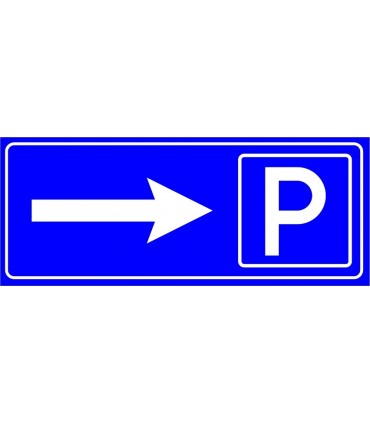 PF1553 - Otopark (Park Yeri) Sağda İşareti/Levhası/Etiketi