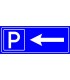 PF1554 - Otopark (Park Yeri) Solda İşareti/Levhası/Etiketi