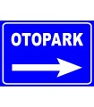 PF1563 - Otopark Sağda Trafik Levhası