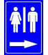 PF1580 - Kadın Erkek Tuvaletler (WC) sağda
