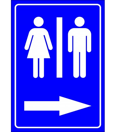 PF1580 - Kadın Erkek Tuvaletler (WC) sağda
