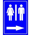 PF1580 - Kadın Erkek Tuvaletler (WC) sağda