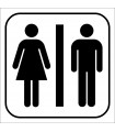 PF1593 - Kadın Erkek WC (Tuvalet) İşareti
