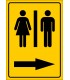 PF1604 - Kadın Erkek Tuvaletler (WC) sağda