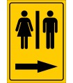 PF1604 - Kadın Erkek Tuvaletler (WC) sağda