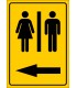 PF1605 - Kadın Erkek Tuvaletler (WC) solda