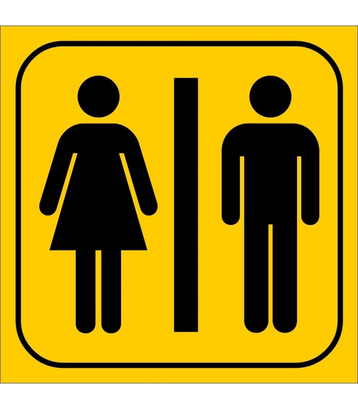 PF1609 - Kadın Erkek WC (Tuvalet) İşareti