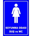 PF1655 - Kadın Soyunma Odası, Duş ve WC