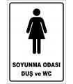 PF1656 - Kadın Soyunma Odası, Duş ve WC