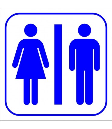 PF1718 - Kadın Erkek WC (Tuvalet) İşareti