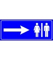 PF1596 - Kadın Erkek Tuvaletler Sağda