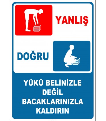 PF1764 - Yükü belinizle değil, bacaklarınızla kaldırın