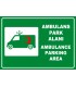 PF1785 - Türkçe İngilizce Ambulans Park Alanı, Ambulance Parking Area