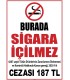 PF1793 - 4207 Sayılı Kanun Uyarınca 2020 Yılı Sigara İçme Cezası 187 TL