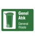 PF1795 - Türkçe İngilizce Genel Atık - General Waste