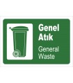 PF1795 - Türkçe İngilizce Genel Atık - General Waste