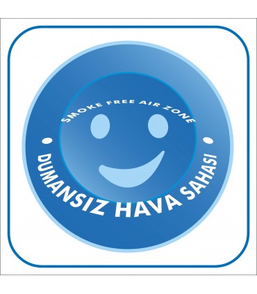 PF1802 - Türkçe İngilizce Dumansız Hava Sahası İşareti