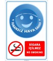 PF1800 - Türkçe İngilizce Dumansız Hava Sahası, Sigara İçilmez