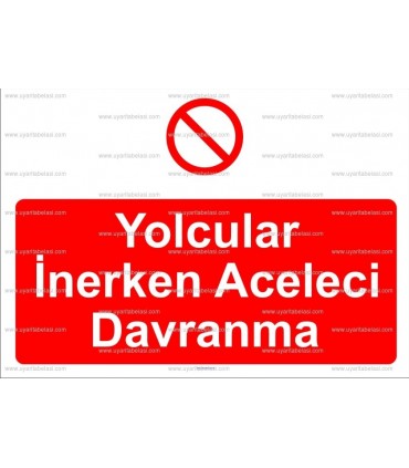 AYT 2019 - Yolcular inerken aceleci davranma