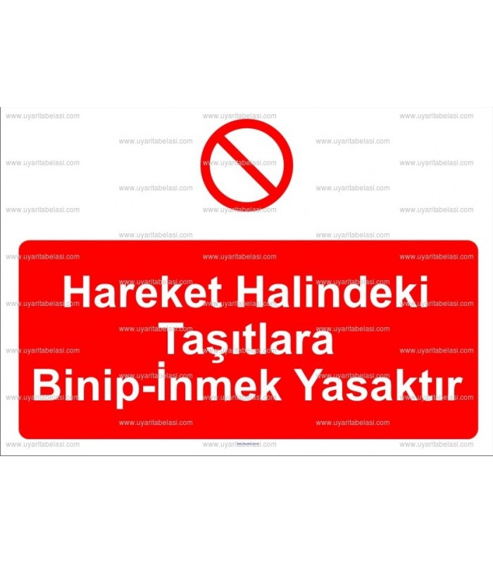 AYT 2029 - Hareket halindeki taşıtlara binip inmek yasaktır
