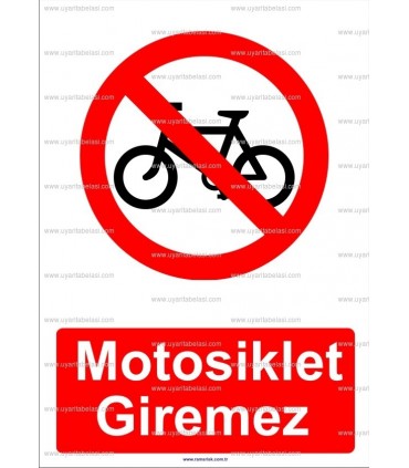 AYT 2064 - Motosiklet giremez