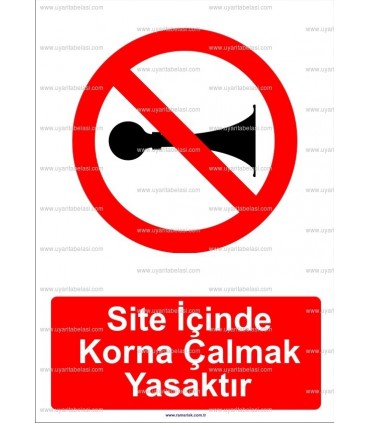 AYT 2068 - Site içinde korna çalmak yasaktır